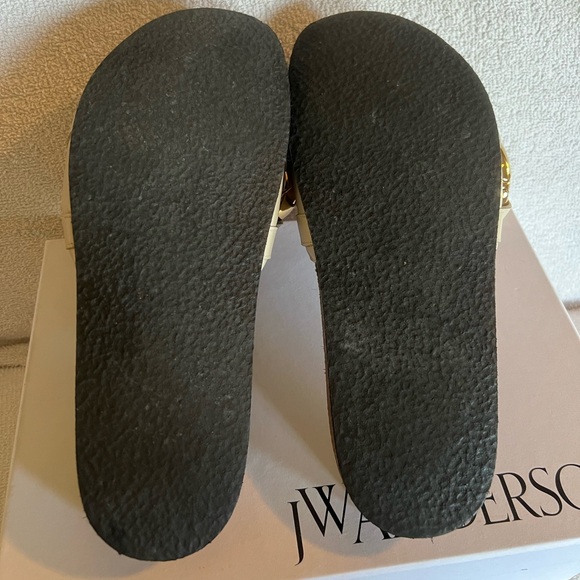 JW Anderson Beige Chain Slides 37 - Picture 10 of 16